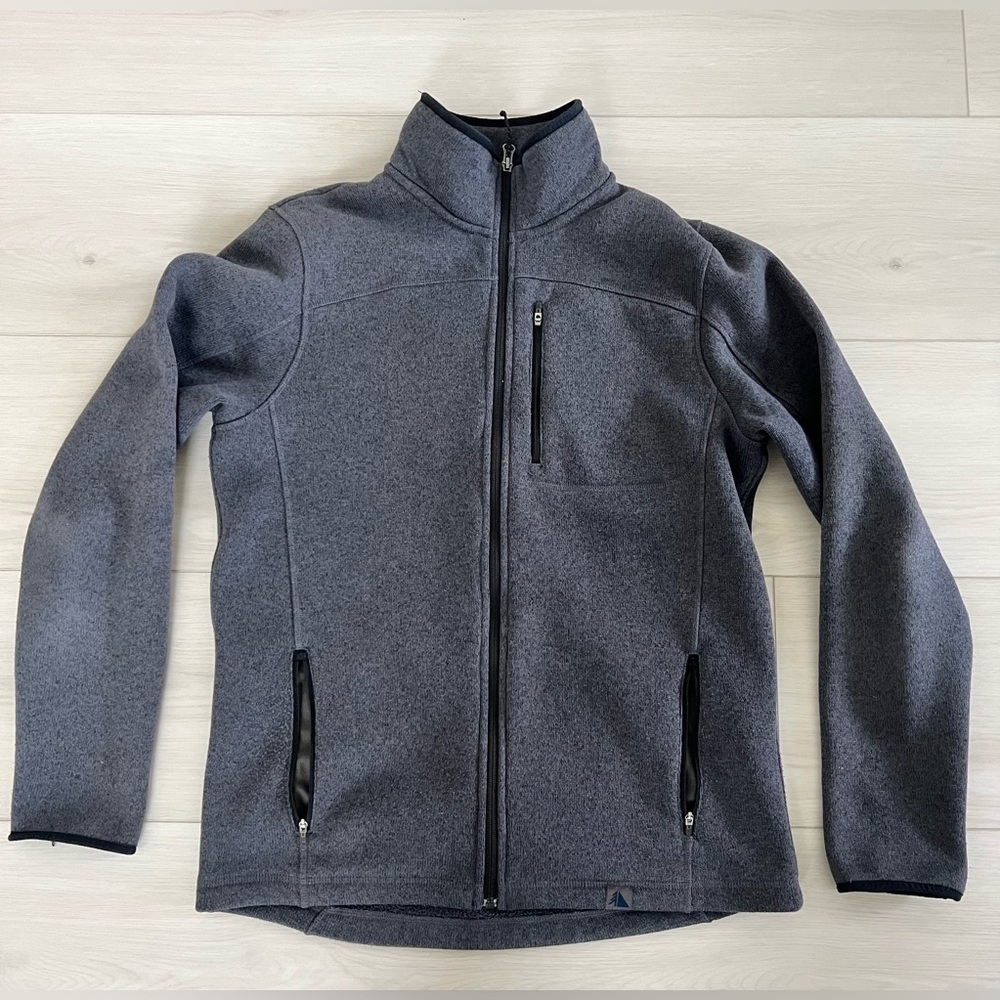 Vintage LL Bean zip up jacket fleece sz M TALL
